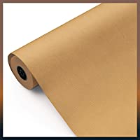 Rollo papel Kraft embalaje 100 METROS [verjurado- 1ª CALIDAD] marrón. MULTIUSO: papel de regalo- industria- envolver…